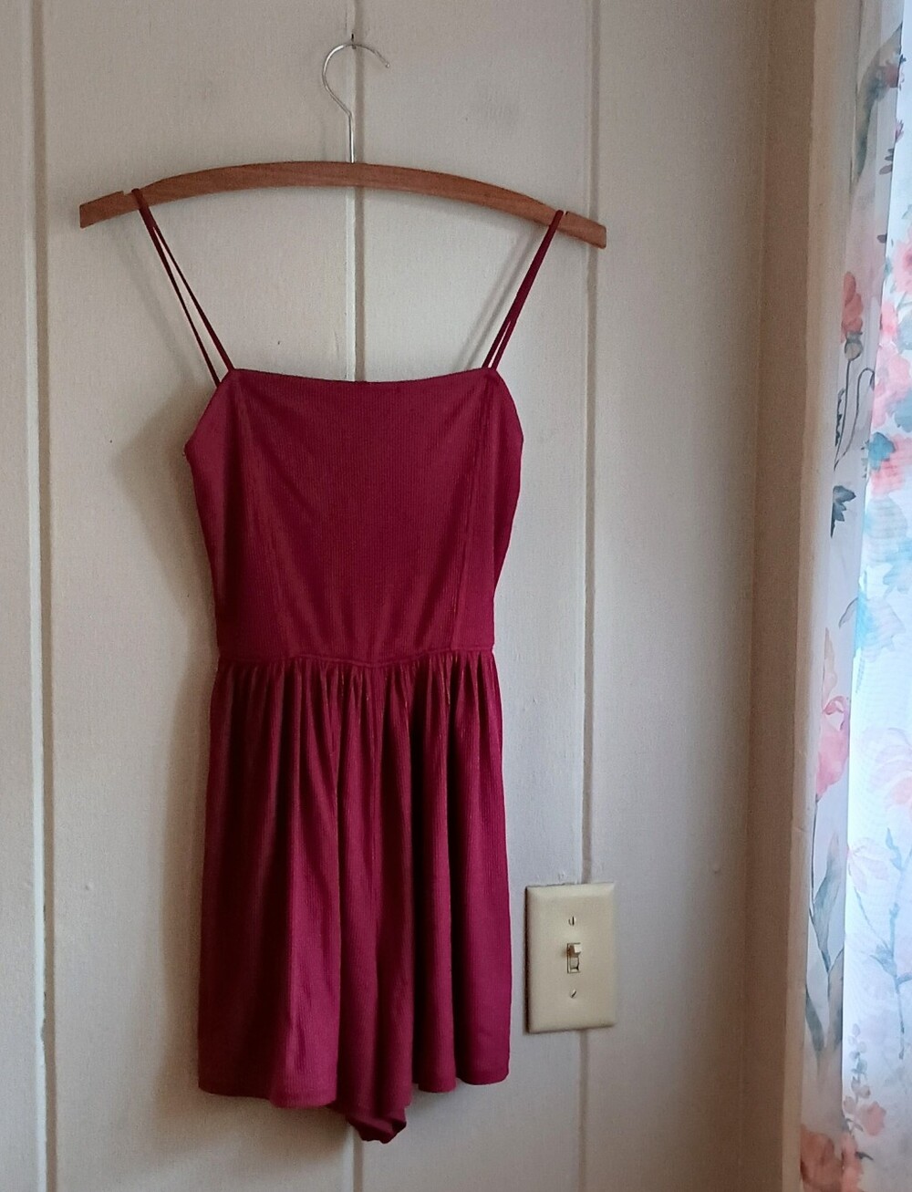 Burgundy Red Romper